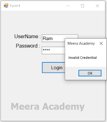 simple login form in windows application c