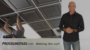 how to cut ceiling tiles you