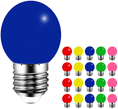 20 pack coloured led bulbs golf