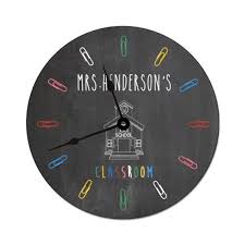 Classroom Personalized Wall Clock