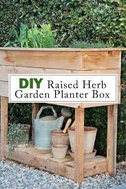 Diy Raised Herb Garden Planter Box