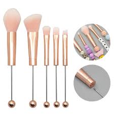 5 in 1 metal handle diy beaded makeup