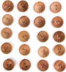 Amazon | ウッドボタン 二つ穴ボタン ナチュラル シャツボタン ウッド ボタン ブラウン 木目 木製  20個入り【11.5mm】きらきらぷんぷん丸 B-077 | ボタン 通販