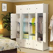 Hodedah bedroom armoires, 3.4 out of 5 stars. Maginels Portable Closet Clothes Wardrobe Bedroom Armoire Storage Organizer With Doors White 8 Cubes Amp 4 Hanging Sections Buy Online In Antigua And Barbuda At Antigua Desertcart Com Productid 59402129
