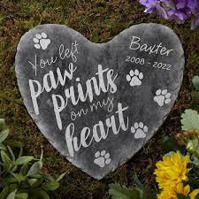 Personalized Pet Memorial Heart Garden