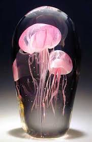 Glass Jellyfish Sculpture Glass Art