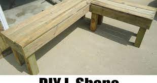 Diy L Shape Patio Bench