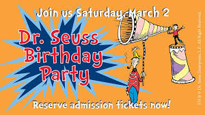 Who warned the children about the cat in the hat? Dr Seuss S Birthday Party Packed With Seussian Activities Springfield Museums