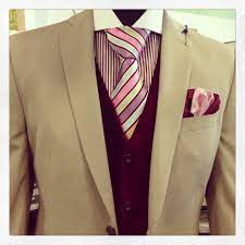 This guide covers everything you need to know about suits for short men. Pink Tan Burgundy Stripe Suit Tie Suitandtie Menswear Mensfashion Dapper Style Fashion Mens Outfits Well Dressed Men Best Dressed Man