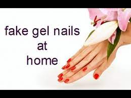 fake gel nails without uv l at home
