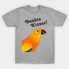 Beakie Kisses Sun Conure Parrot Cute
