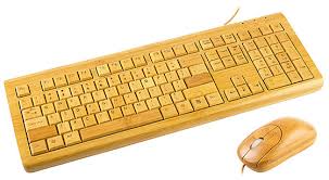 usb full bamboo keyboard with mouse