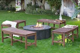 outdoor fire pit bench seating flash