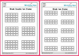 ten frames printable worksheets
