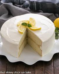 lemon layer cake with lemon curd that