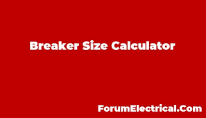 breaker size calculator