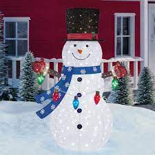 indoor outdoor pop up snowman