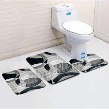 طقم دواسات حمام من لاين سليب غير قابلة للانزلاق من القطيفة - 3 قطع - (50 ×  70 + قطعتين 50 × 50 سم) : Amazon.com: المنزل والمطبخ