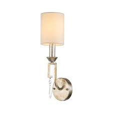 Light Candle Sconce In Antique Silver