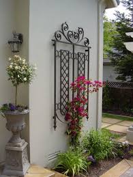 Iron Trellis Outdoor Metal Wall Art