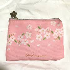sakura cherry blossom wallet coin