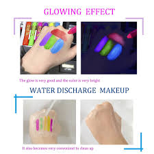new glow in dark uv face paint crayons