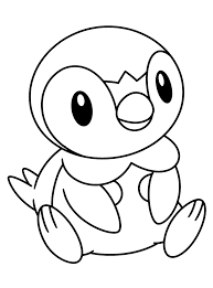 Printable pokemon coloring pages for your kids. Piplup Coloring Page Coloring Home