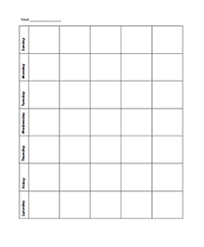 Free Weekly Blank Calendar Template Printable Blank Yearly