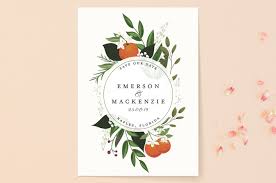 Orange Blossoms Save The Date Cards By Susan Moyal Minted
