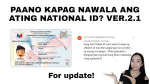 kapag nawala ang ating national id