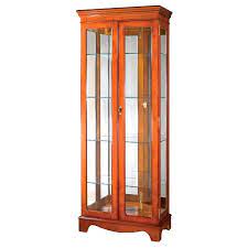 Tall China Display Cabinet With Mirrors