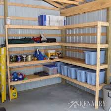 Diy Corner Shelves For Garage Or Pole