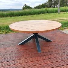 Solid Oak Steel K Table Lesser Spotted