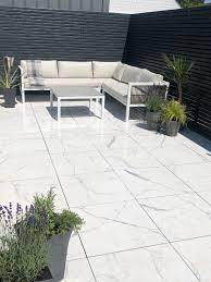 Carrera Marble Effect Outdoor Porcelain