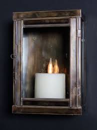Antique Flicker Candle Wall Lantern