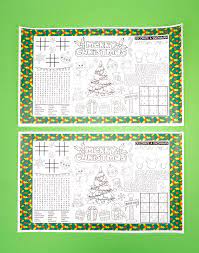 It makes use of thick yarn so that it is durable. Printable Christmas Placemats For Kids Happiness Is Homemade