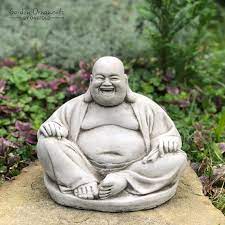 Laughing Buddha Garden Ornament Statue