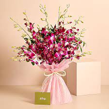 send luxe love orchids bouquet