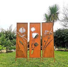 Rustic Metal Garden Panels Screens