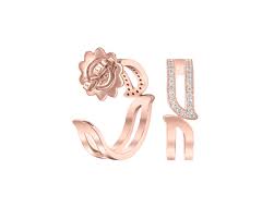 alif rose gold diamond earrings