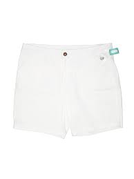 Details About Nwt Maurices Women White Khaki Shorts 15
