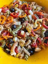 garden rotini pasta salad flypeachpie