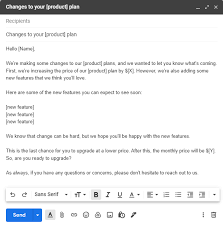 promotional email template copy paste
