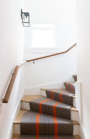 gray herringbone stair runner design ideas