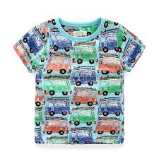 Cotton Printed T Shirt For Boys 2 8 Years Toddler Baby