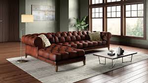 leather sofas with chaise lounge foter