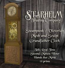 Consider hiring a professional for the job. Second Life Marketplace Victorian Steampunk Grandfather Clock 2