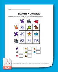 free 4th grade math puzzles printable