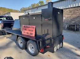 bigfoot bbq smoker grill trailer sink