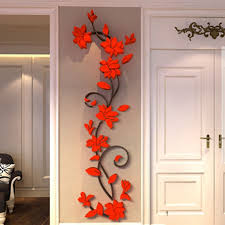 3d diy vase flower tree removable art